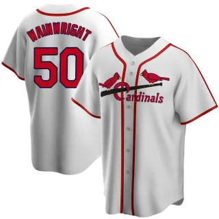 Men's St. Louis Cardinals Adam Wainwright Majestic Gray Road Official  Player Jersey